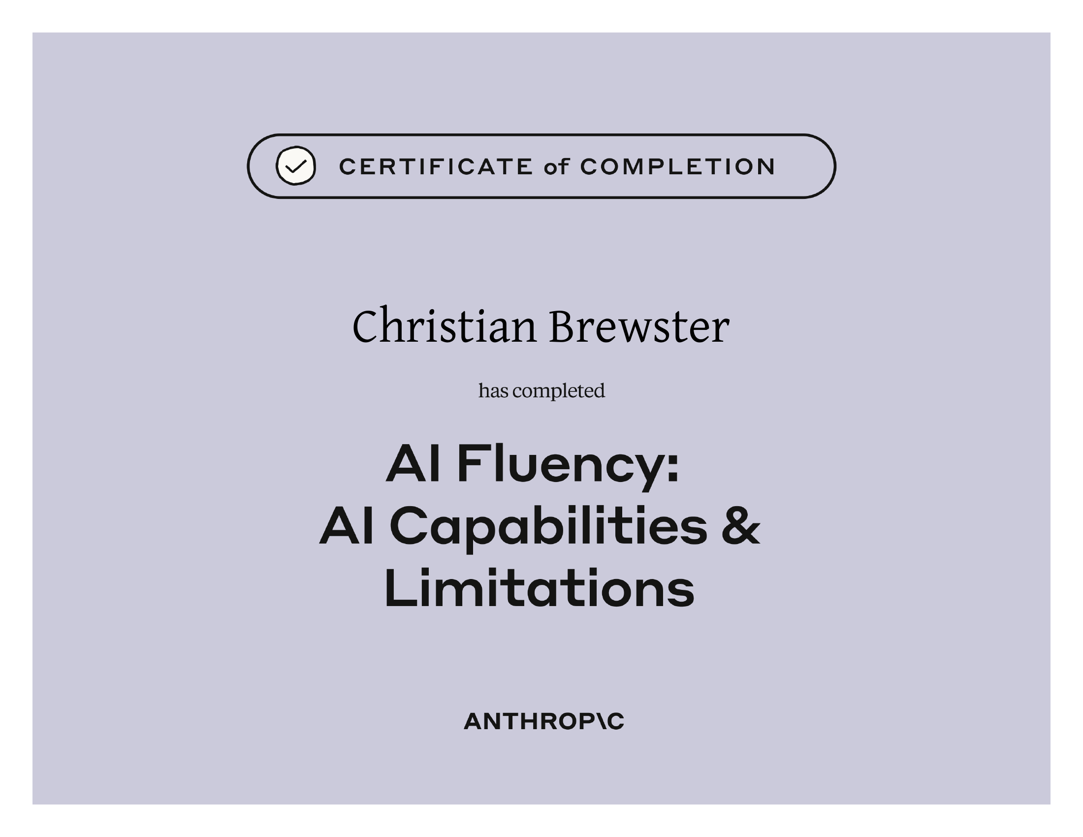 Anthropic AI Fluency: AI Capabilities & Limitations